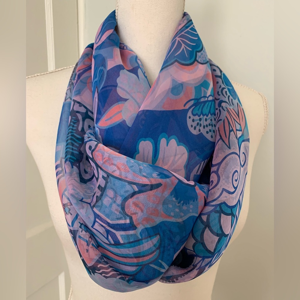 Hermes 140cm Urashima Taro Silk Scarf Shawl